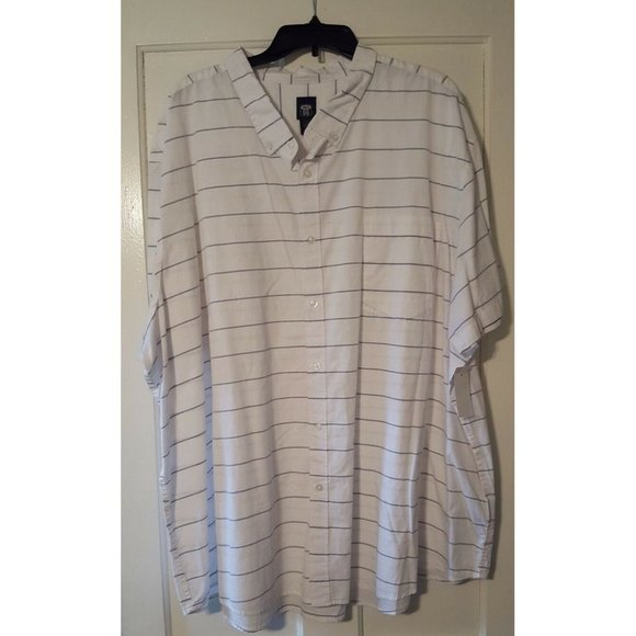 Route 66 Other - NWT Men's 5XL Button Down Shirt Striped White